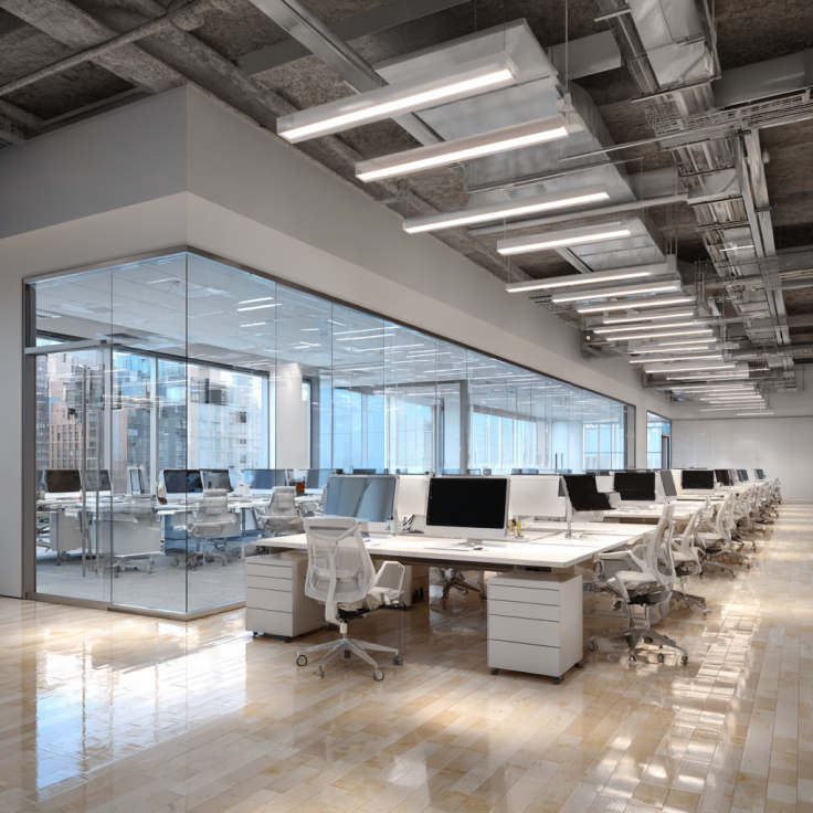 NYC commercial office space interior