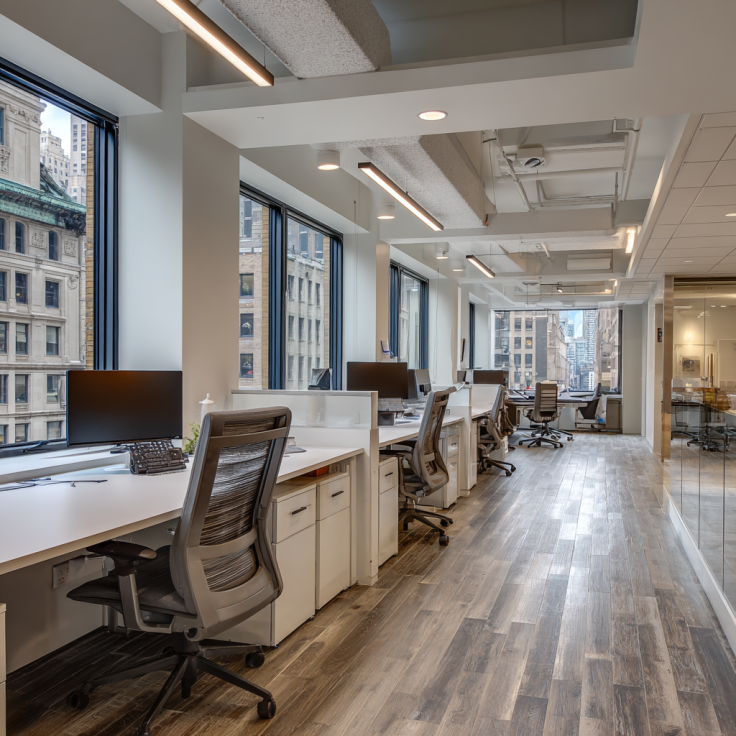 NYC commercial office space interior